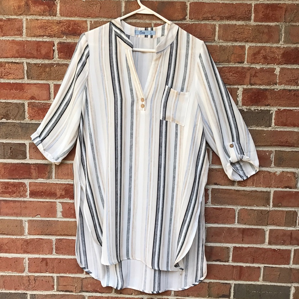 NWT CURE Striped Tunic SzLG